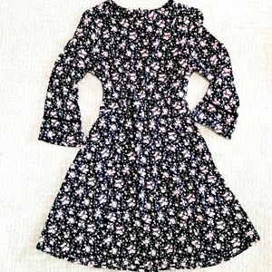 DIVIDED H&M | black floral print dress